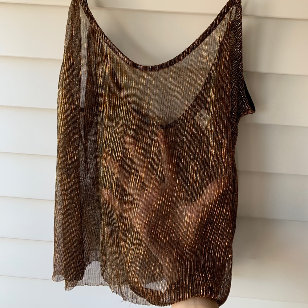 Shimmer Mesh Top - Picture 2 of 3